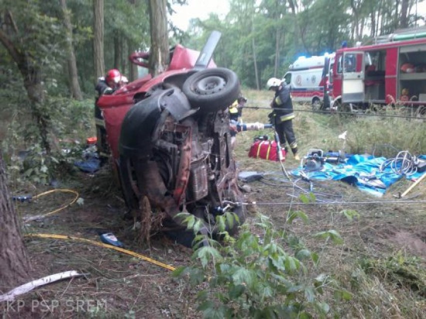 Wypadek w Chrząstowie. Ofiara zabrana do szpitala [ZDJĘCIA]