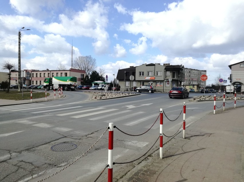 Skrzyżowanie ulic Usługowej, Piłsudskiego i Ogrodowej nie należy do bezpiecznych