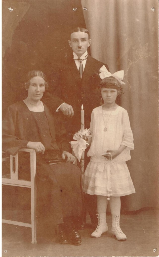 Powstaniec Franciszek Burzyński z rodziną