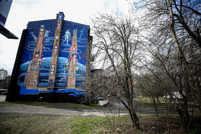 Mural Mony Tusz w Katowicach