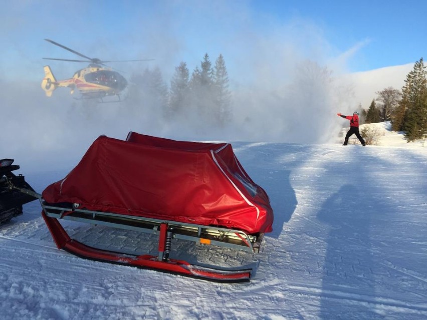 Szczyrk: Wypadek narciarki na stokach Skrzycznego [ZDJĘCIA]