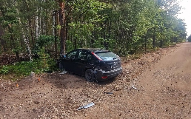 Wypadek w miejscowości Borowa w gminie Dobryszyce