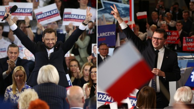 Dwie największe partie, a w zasadzie największe środowiska polityczne, zorganizowały w niedzielę konwencje wyborcze. Czy dzięki temu Aleksander Miszalski (z lewej) i Łukasz Kmita zwiększą swoje notowania w prezydenckim wyścigu?