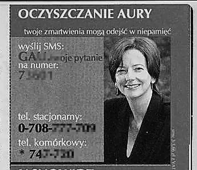 Uśmiechnięta pani w średnim wieku, czyli wicepremier Australii, której zdjęcie dołączono do reklamy, wzbudza zaufanie.