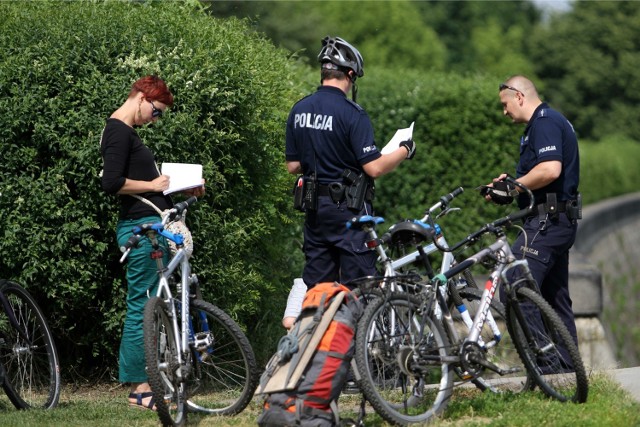 Patrole rowerowe policji działają już w Krakowie