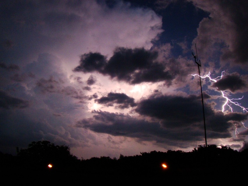 Burza nad Zieloną Górą 8.07.2012