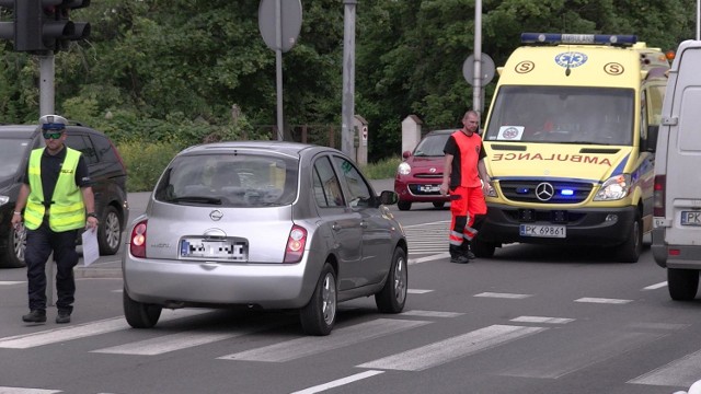 Potrącenie pieszego na ulicy Łódzkiej w Kaliszu