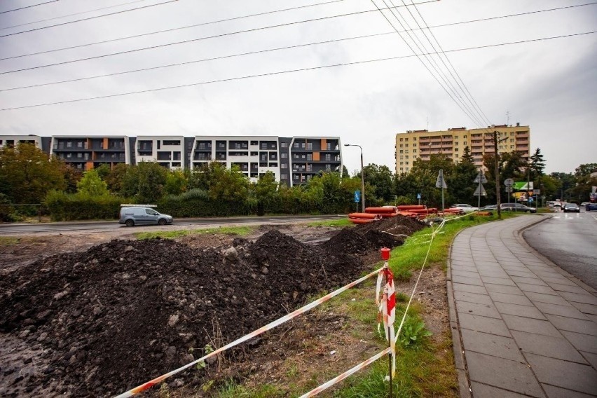 Rejon budowanego ronda na skrzyżowaniu ulic Centralnej i...