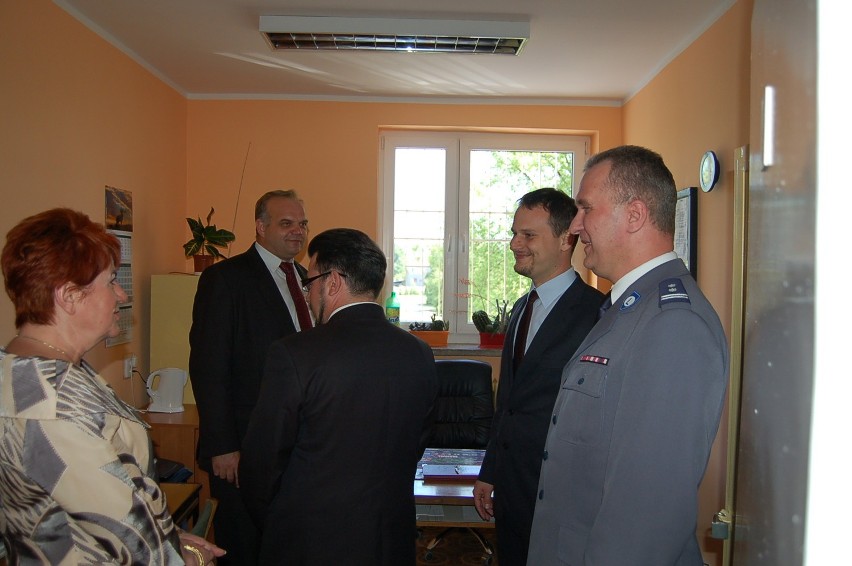 Wizyta Romualda Głowackiego była związana z zakończeniem remontu komisariatu