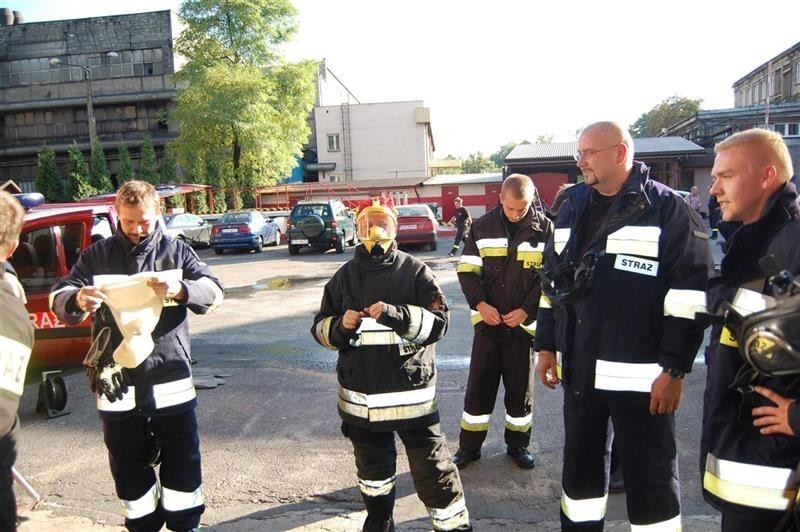 Reporterka Radia Katowice strażakiem