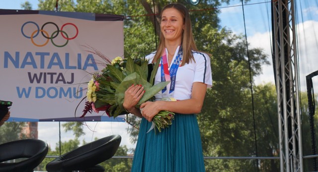 Mistrzyni olimpijska w sztafecie mieszanej i srebrna medalistka w sztafecie kobiecej - Natalia Kaczmarek odwiedziła rodzinne strony.