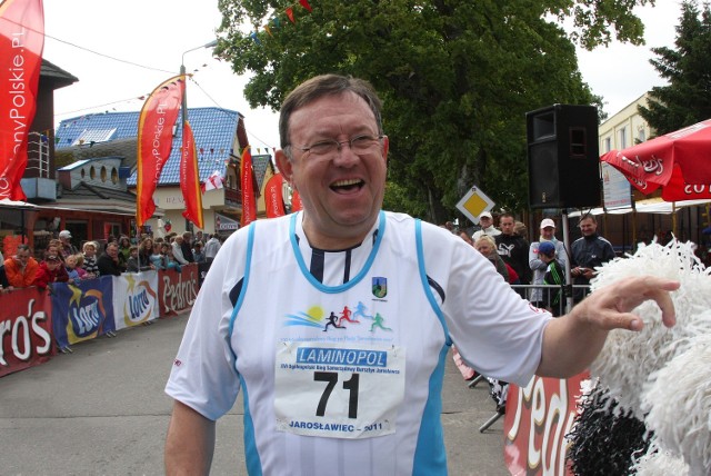 Zbigniew Buczkowski pobiegł w biegu samorządowców na dystansie 2 km