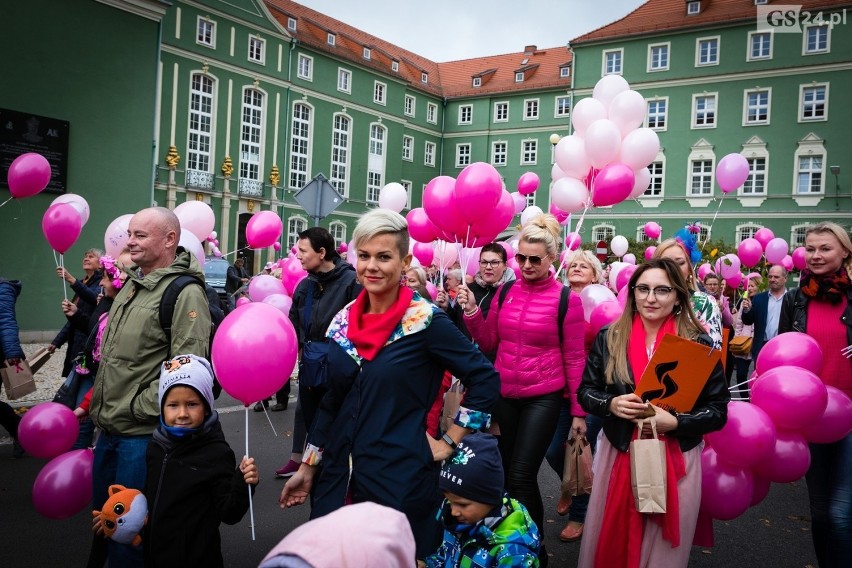 Marsz Różowej Wstążki po raz kolejny w Szczecinie [WIDEO, ZDJĘCIA]