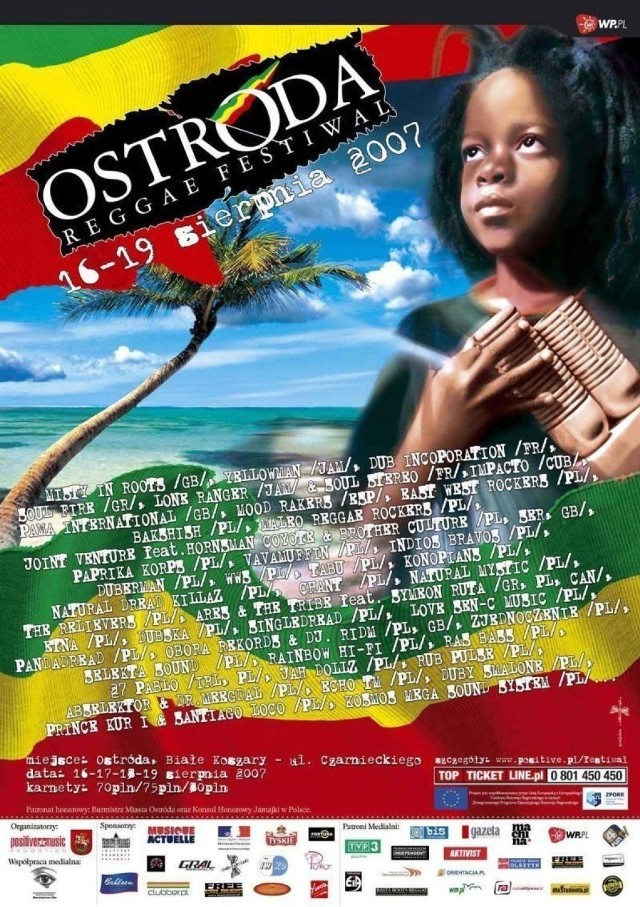 Plakat - Ostróda Reggae Festiwal 2007