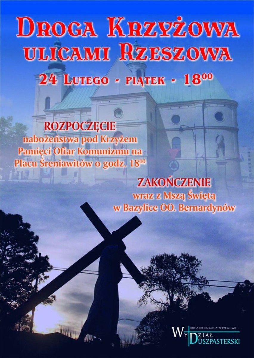 Droga krzyżowa w piątek przejdzie ulicami Rzeszowa
