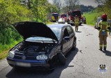 Wypadek w Różanej niedaleko Mieroszowa. Przyczyną nadmierna prędkość!