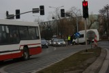 Konin. Stłuczka na skrzyżowaniu Poznańskiej z Dworcową