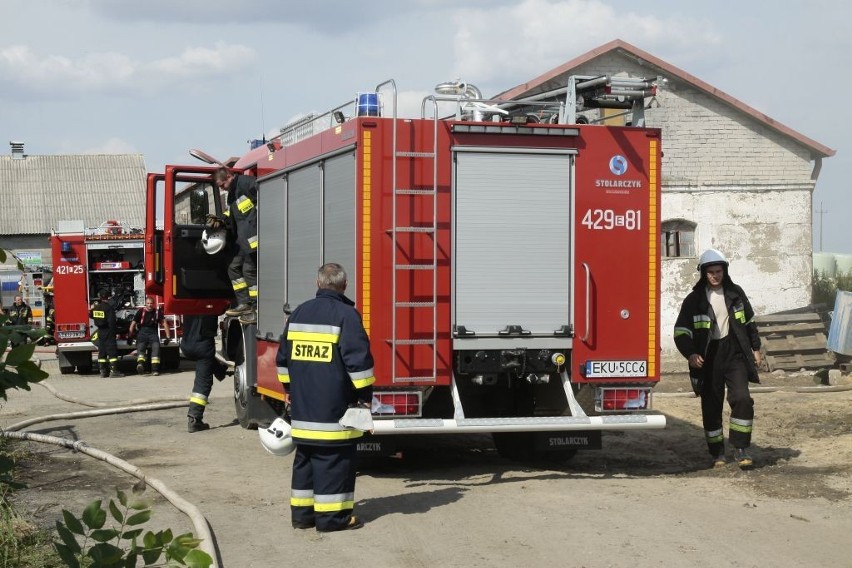 Pożar w Suchodębiu w gm. Łanięta. W płomieniach zginęło 8 krów. Jedna osoba w szpitalu!