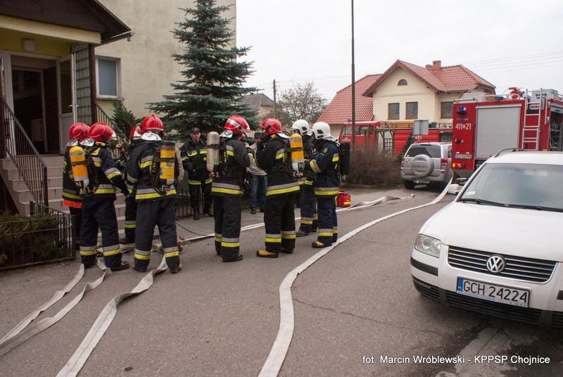 PSP Chojnice: Fotorelacja z dnia ćwiczeń chojnickich strażaków