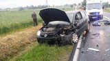 Wypadek we wsi Bierzwienna. Zderzyły się dwa samochody [ZDJĘCIA]
