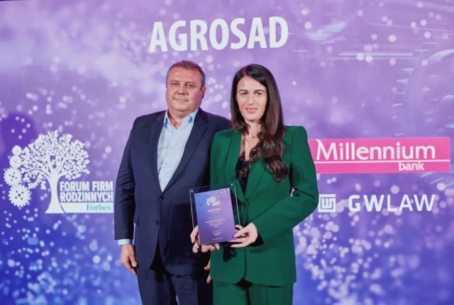 Agrosad Równa nagrodzony podczas  Gali Forum Firm Rodzinnych 2022
