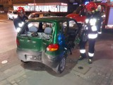 Na ul. Jedności Narodowej zderzyły się dwa samochody, jedna osoba ranna [ZDJĘCIA] 