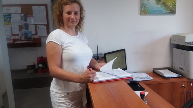 Monika Bereta była jedną z osób, które złożyły w urzędzie w Margoninie pismo z podpisami przeciw inwestycji