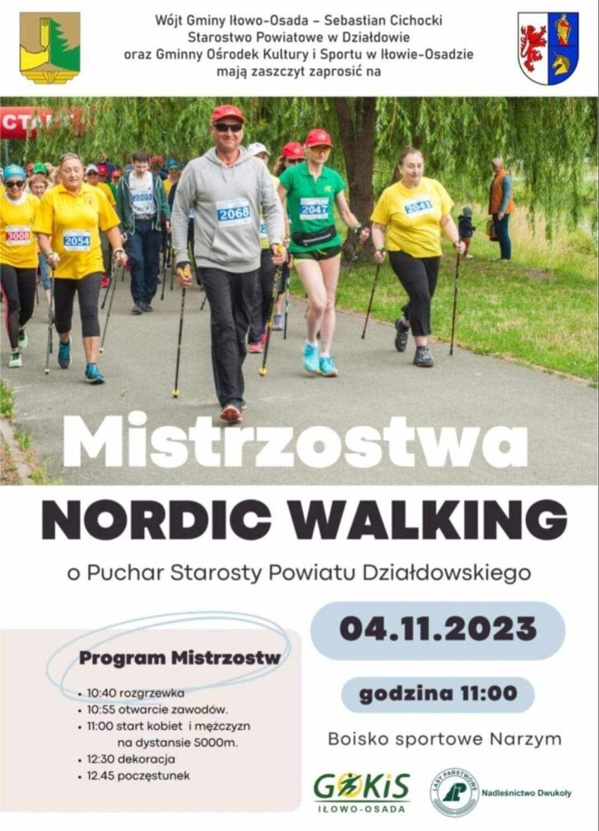 Mistrzostwa Nordic Walking o Puchar Starosty Powiatu Działdowskiego!