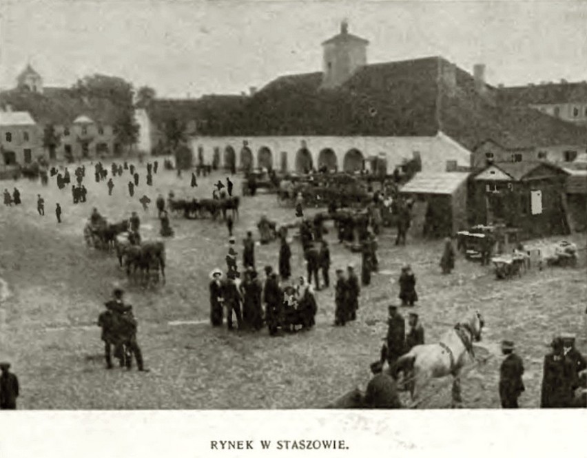 Staszowski rynek w 1912 roku.