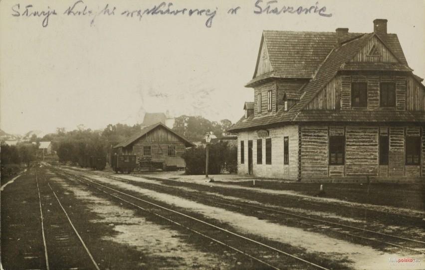 Stacja kolejki wąskotorowej przy ulicy Kolejowej w 1929...