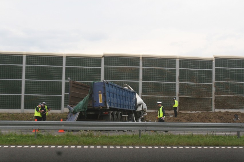Wypadek na A1 odcinek Bełk-Żory