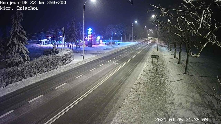 Trudne warunki na drogach powiatu tczewskiego. Zablokowana "berlinka" w kierunku Starogardu Gdańskiego