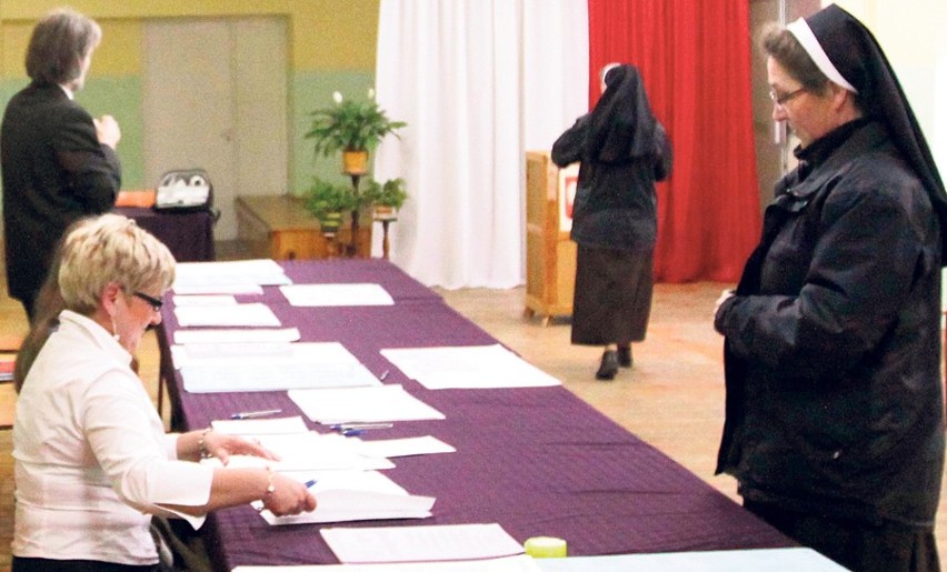 Częstochowa, głosują zakonnice