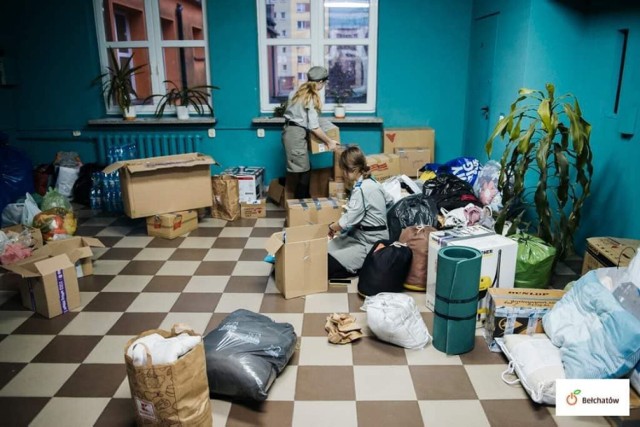 W Bełchatowie powstały dwa centralne magazyny zbiórki darów dla Ukrainy