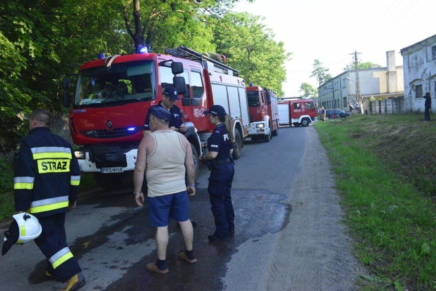 Pożar budynku gospodarczego w Bonikowie