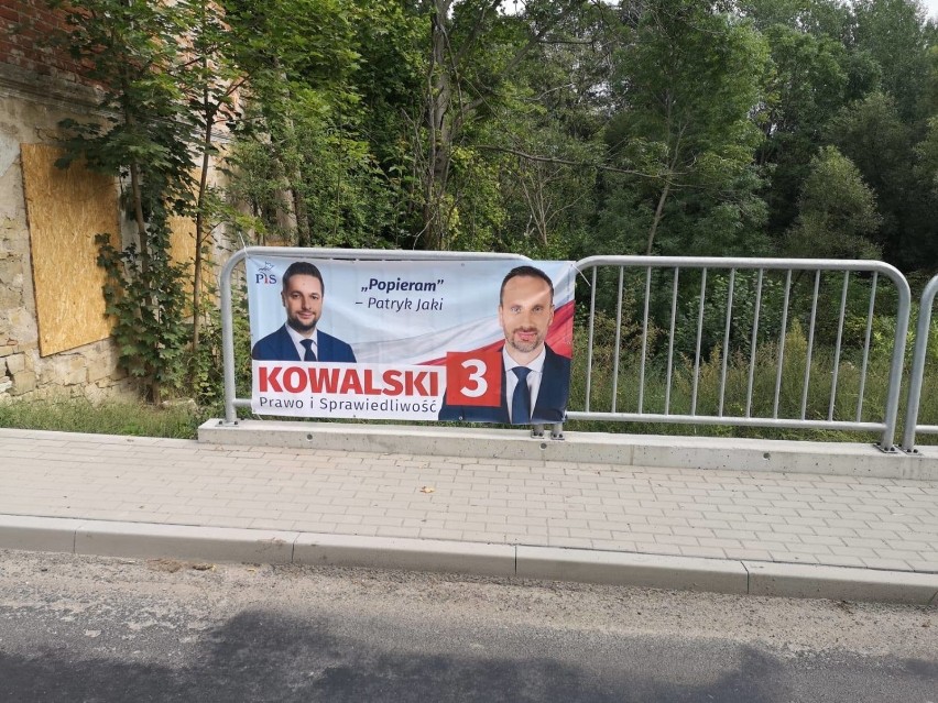 Materiały kandydatów PiS na infrastrukturze drogi powiatowej...
