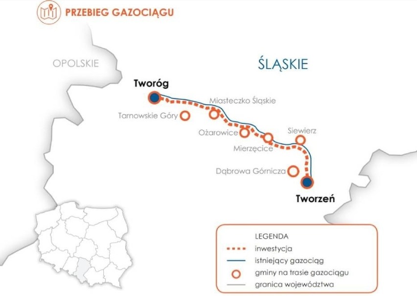 W Dąbrowie Górniczej powstaje część gazociągu Tworzeń -...
