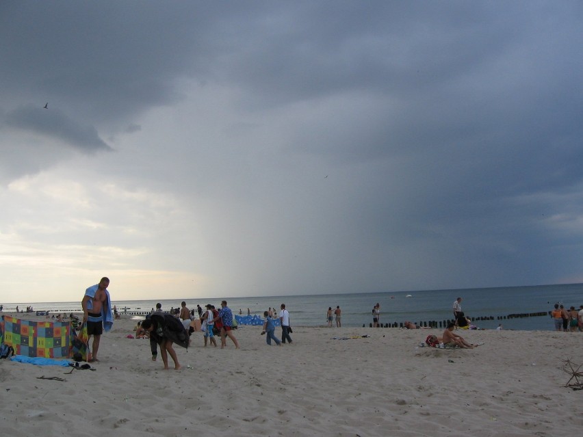 Cisza przed burzą - plaża w Mielnie. Fot. Judyta Rykowska