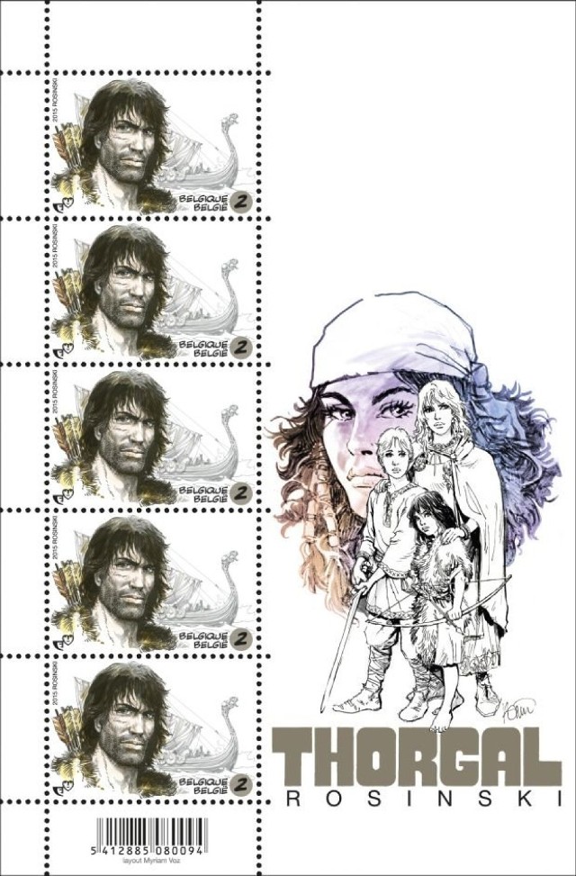 Thorgal znalazł się na belgijskich znaczkach pocztowych