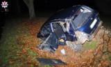 Krasnystaw: auto wjechało do rowu. Jedna osoba nie żyje, druga była pod wpływem alkoholu