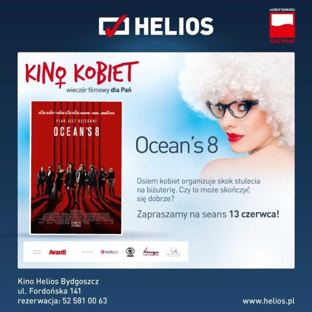 Najbliższe spotkanie w środę o godz. 18.30. Panie zobaczą film "Ocean's 8". Będą też konkursy z atrakcyjnymi nagrodami.