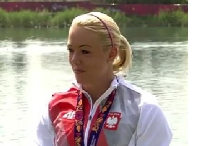 Marta Walczykiewicz na podium w Baku