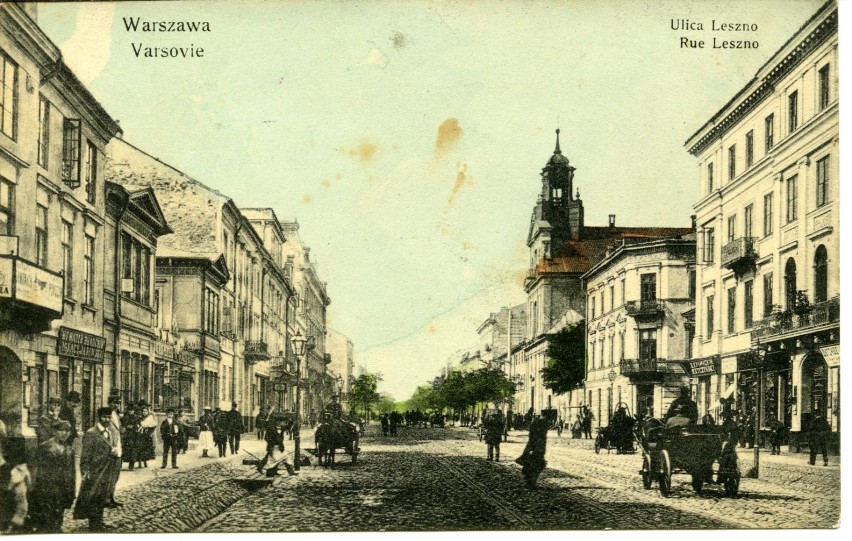 Ulica Leszno (przed 1915 r.)