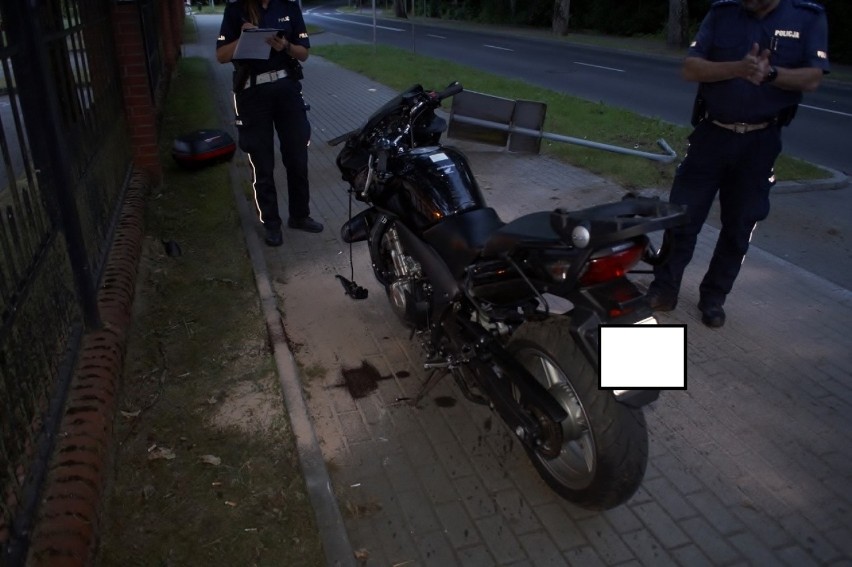 Wypadek motocyklisty w Słupsku. 31-latek trafił do szpitala