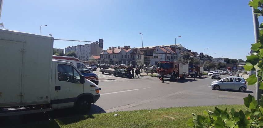 Wypadek na skrzyżowaniu ul. Piastowskiej i Tysiąclecia w...