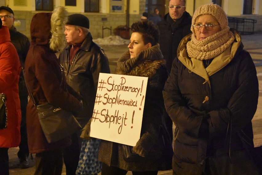 Protest Przeciw Nienawiści i Przemocy w Rybniku