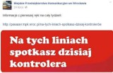 Gdzie dzisiaj będą kontrole biletów? Na Facebooku informuje o tym MPK Wrocław. A w Poznaniu?