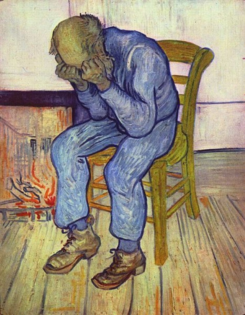 "Stary człowiek w smutku" Vincent van Gogh namalował obraz...