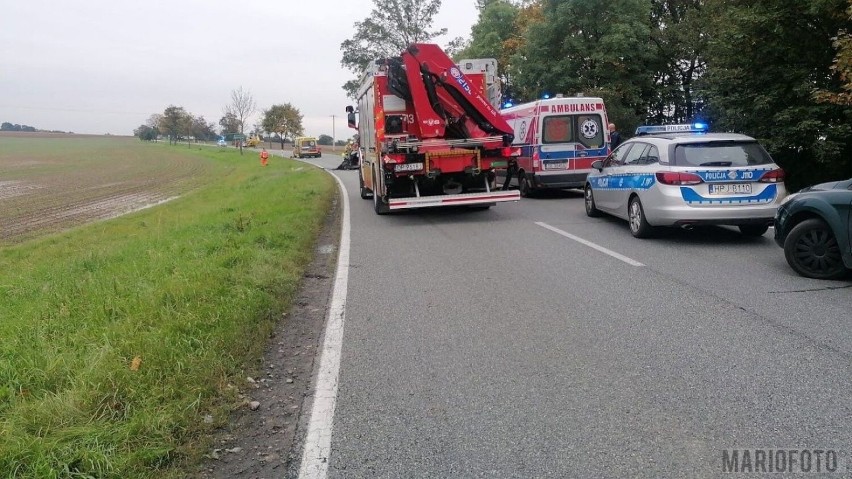 Wypadek na DK 94. Trasa Opole-Brzeg zablokowana. Na miejscu lądował śmigłowiec LPR