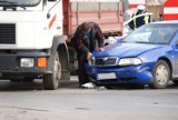 Wypadek na ul. Tuwima w Słupsku (zdjęcia)
